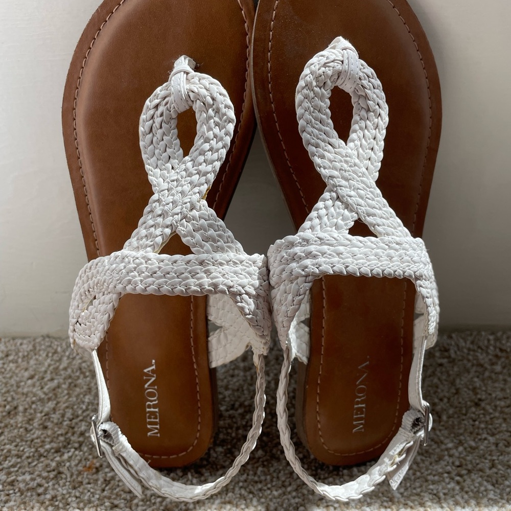Merona Women's White Braided Sandals